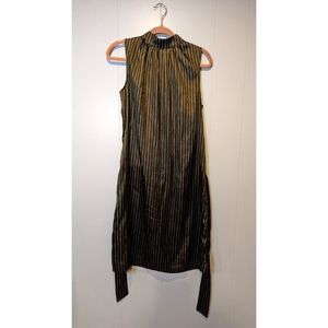 H&M Olive Sleeveless Midi Dress